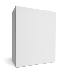 Box. 3D. Blank retail product package
