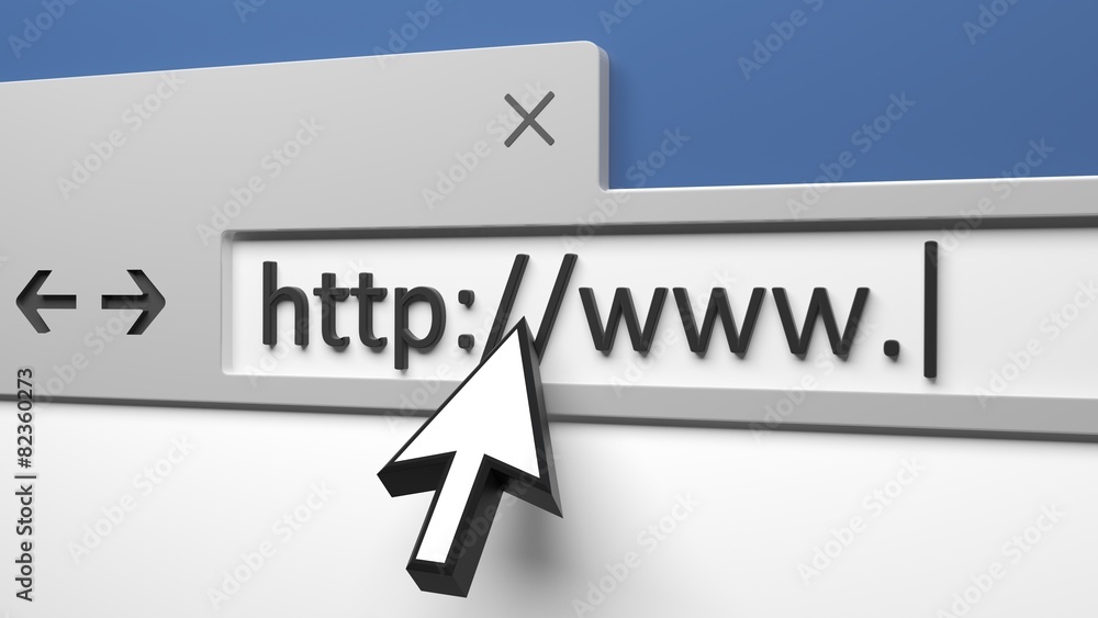 Poster web page. 3d. internet connection