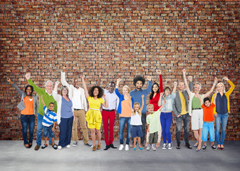 Obraz premium Diverse Diversity Ethnic Ethnicity Unity Variation Concept