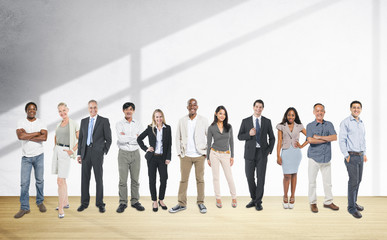 Obraz premium Group of Diverse Community Cheerful People Concept