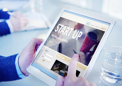 Start up Registration Member Joining Account Concept