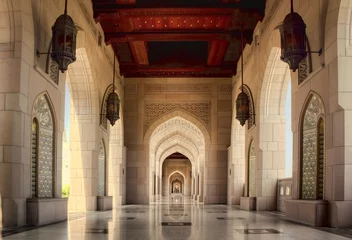 Foto op Plexiglas Sultan Qaboos Grand Mosque in Muscat, Oman © naufalmq