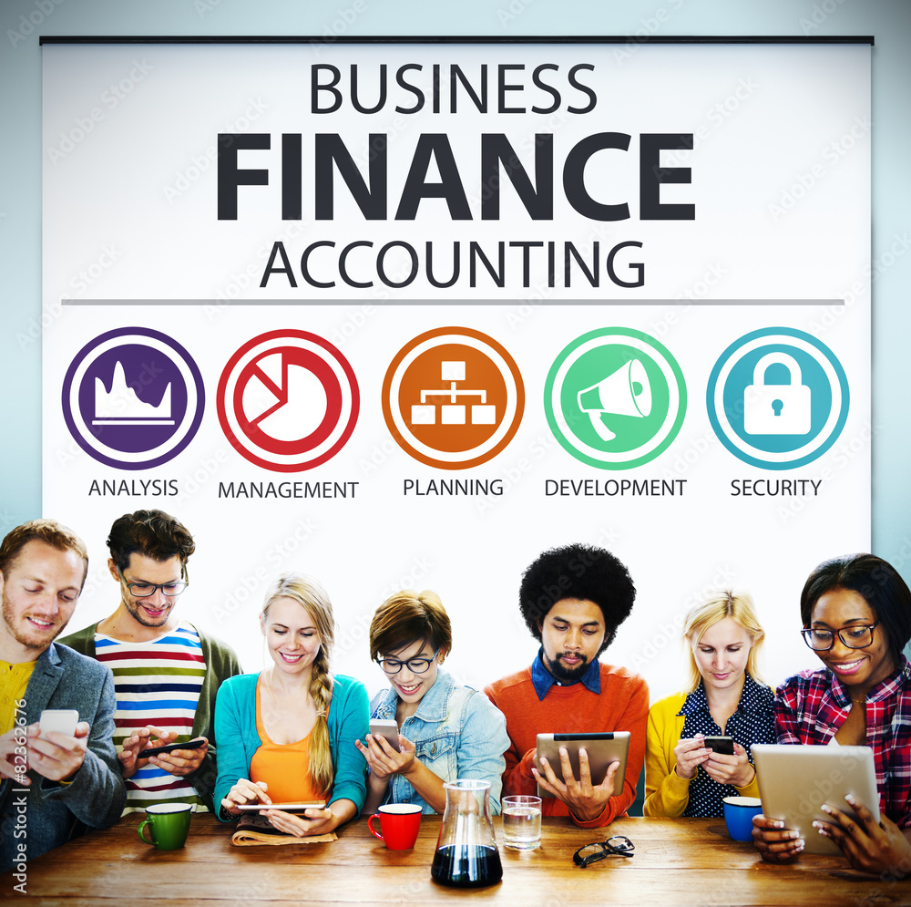 Poster Business Accounting Financial Analysis Management Concept