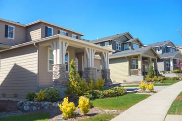 Fototapeta premium Street with beautiful houses