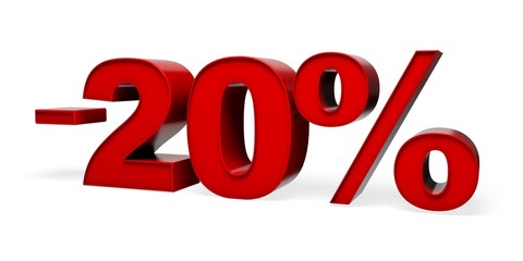 Sale. 3D. -20%