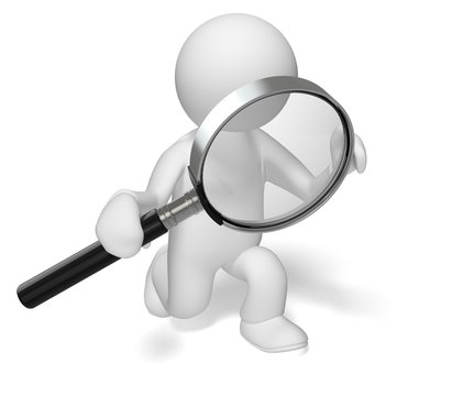 man with magnifying glass png