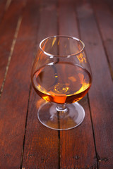 Brandy on wood