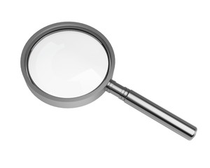 Magnifying Glass. 3D. Lens