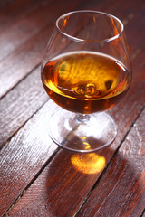 Brandy on wood