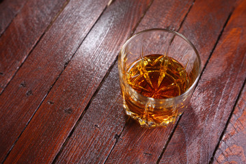 Whisky on wood