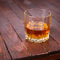 Whisky on wood
