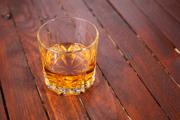 Whisky on wood