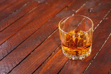 Whisky on wood