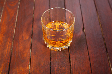 Whisky on wood