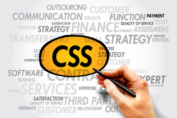 CSS word cloud, business concept