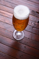 Beer on wood
