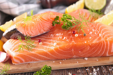 raw salmon