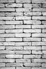 Black and white brick wall background