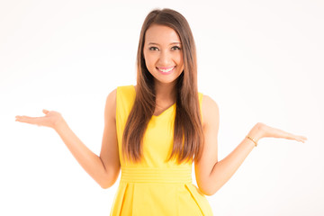 Fototapeta premium Asian woman isolated on white background