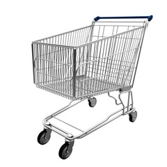 Shopping Cart. 3D. Shopping Cart