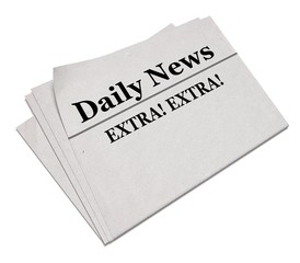 Newspaper. 3D. Daily Times