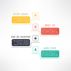 Simple infographic template suitable for business presentations