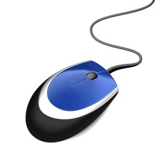 Computer Mouse. 3D. Optical wheel mouse