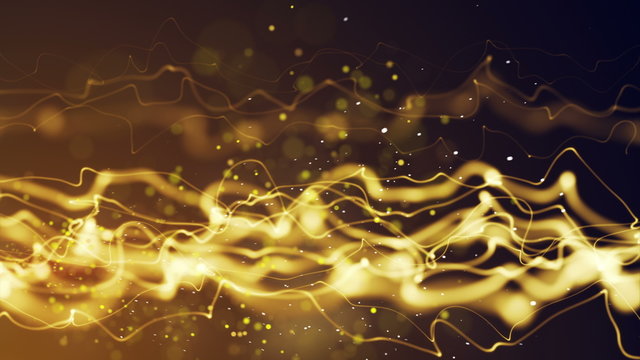 energy yellow flow seamless loop 4k (4096x2304)