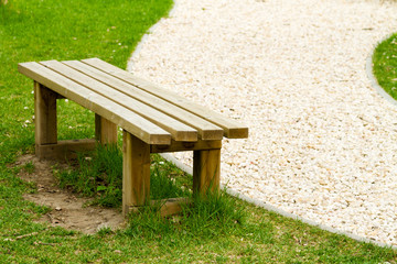Fototapeta premium wooden bench