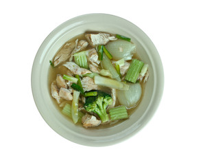 Cock-a-leekie soup