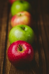 Fresh colorful apples