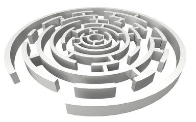 Maze. 3D. Maze - Labyrinth