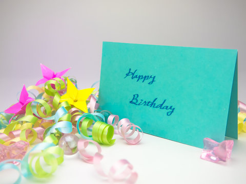 Massage Card; Happy Birthday