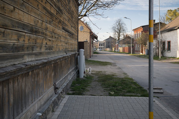 Fototapeta na wymiar Street in Liepaja