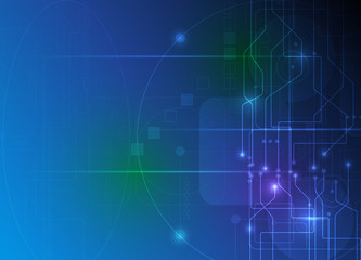 Naklejka premium Abstract future digital science technology concept