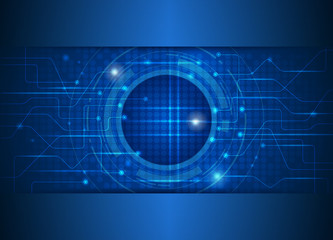 Obraz premium Abstract future digital-circuit board electronic technology