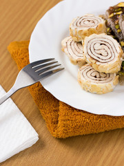 Turkish delight sweet taste delicious on plate