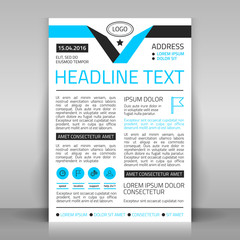 Naklejka premium Business flyer.