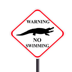 Caution crocodile