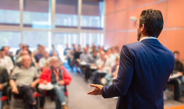 Speaker at Business Conference and Presentation.