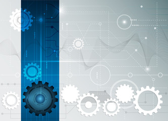 Obraz premium Vector illustration Abstract futuristic circuit board