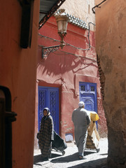 street scene in Marrakech, Morocco