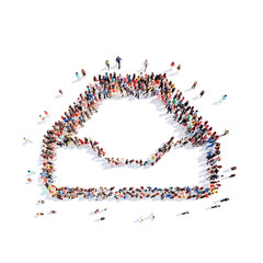 people in the form of a folder.