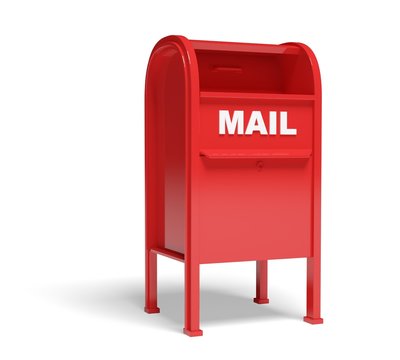 Mailbox. 3D. Mail