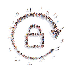 people in the form of lock.