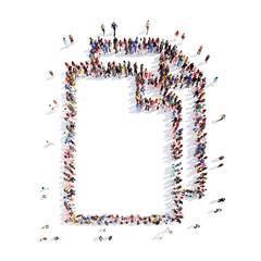 people in the form of a folder.