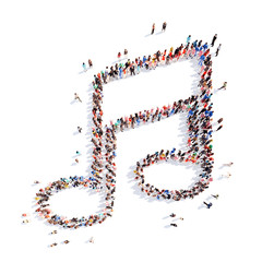 people in the form of notes.