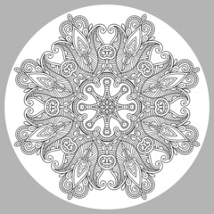 coloring book page for adults - zendala