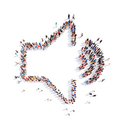 people in the form of sound icon.