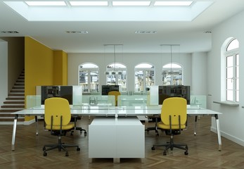 modernes Büro im Loft